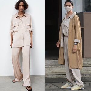 Zara Matching Set 2 Piece Pants & Shirt Set Size Medium